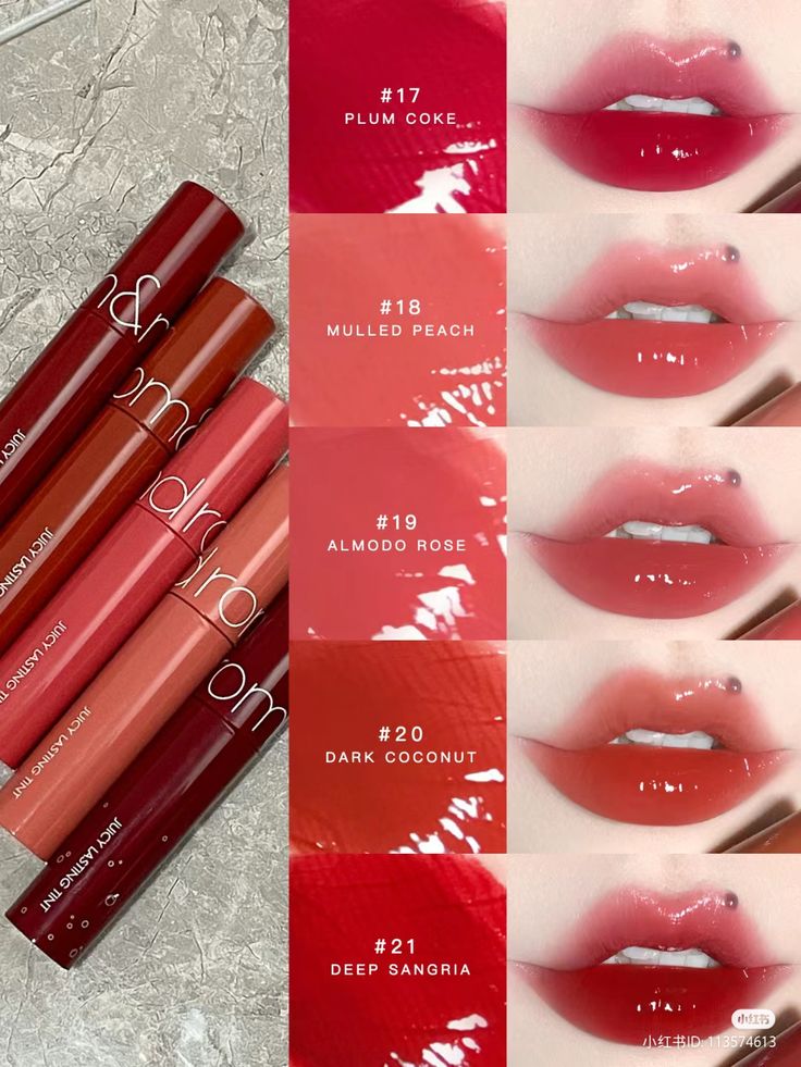 different makeup shades