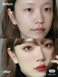 glowing cheeks makeup