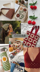 Finished creative crochet project showing the final handmade design.